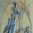 Serie Beziehungen (2012), Relief auf Leinwand, Mischtechnik auf Leinwand, 70x50 cm